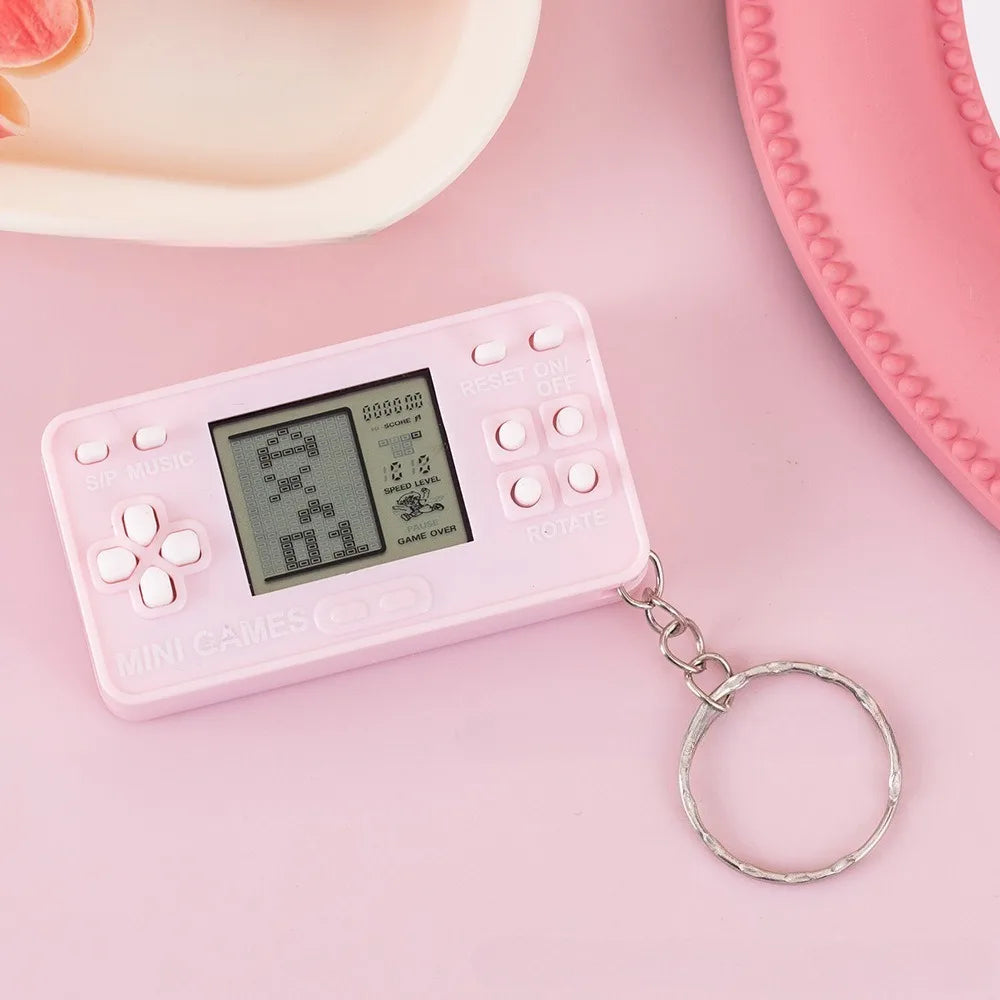 Mini Retro Handheld Game Console Keychain