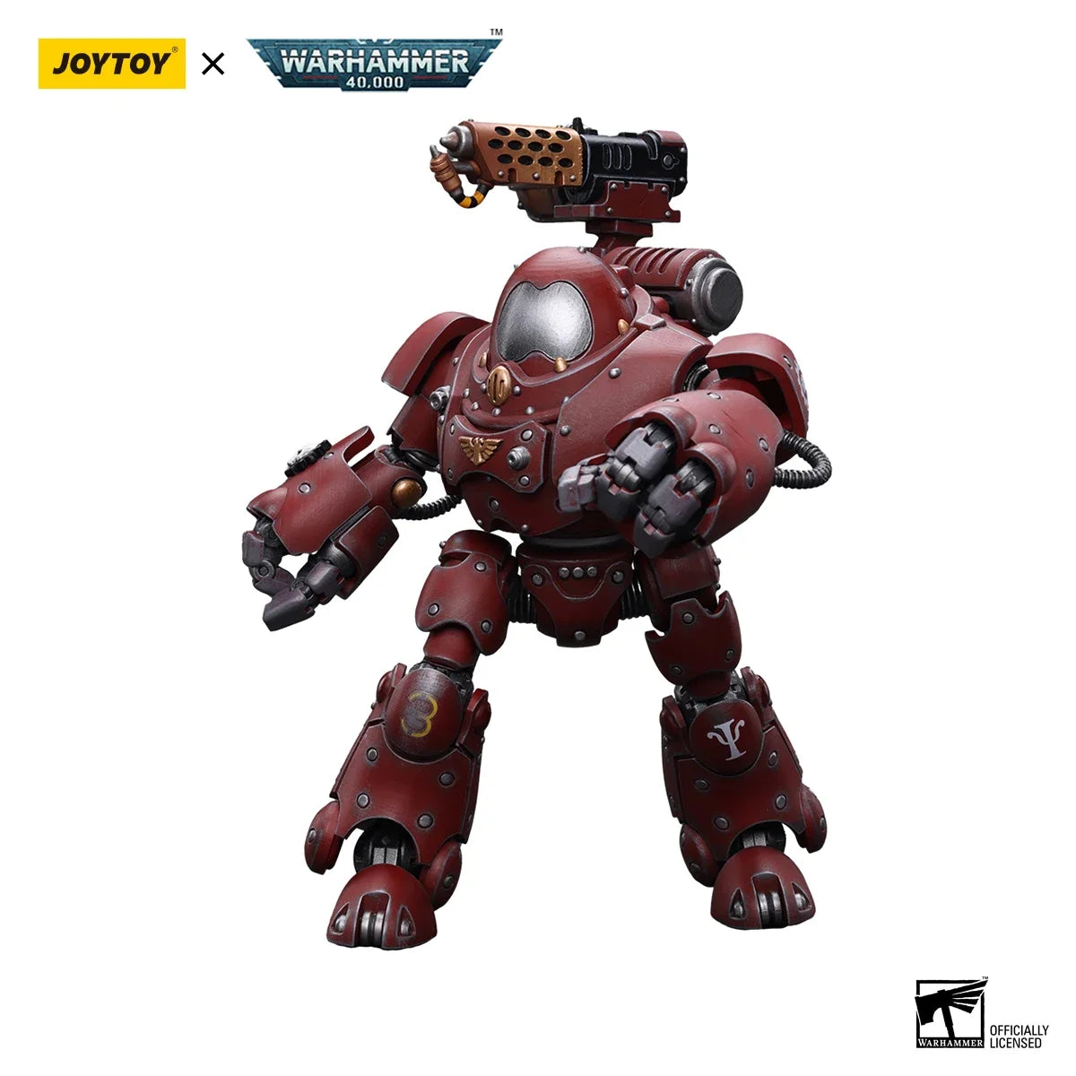 JOYTOY Warhammer 40k 1/18 Action Figures Mecha Anime  Adeptus Mechanicus Kastelan Robot with Incendine Combustor Model Toys