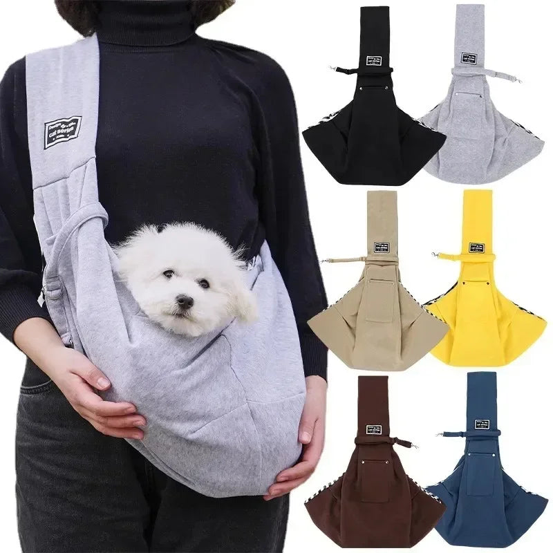 Cotton Crossbody Shoulder Pet Bag