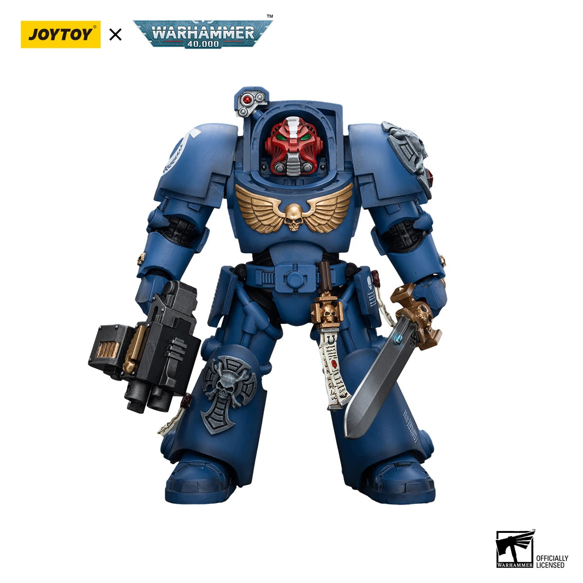 JOYTOY Warhammer 40k 1/18 Action Figures 14.3cm Ultramarines Terminator Squad