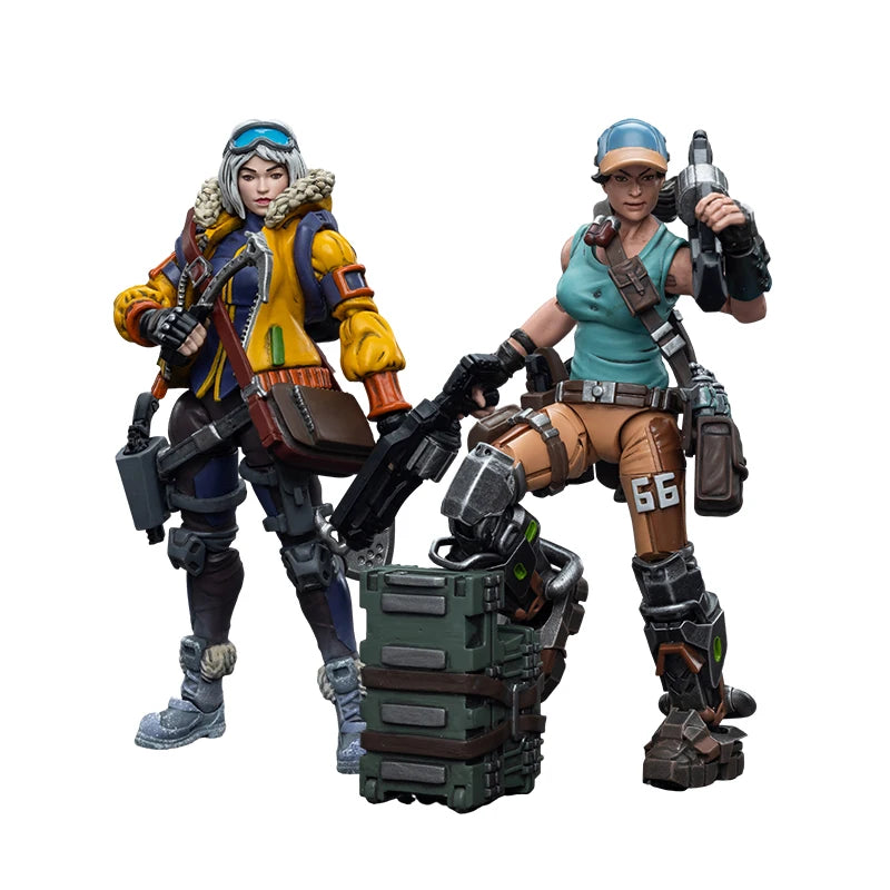 JOYTOY Infinity 1/18 Action Figures Monstruckers Oktavia Grimsdottir lcebreaker's Harpooner