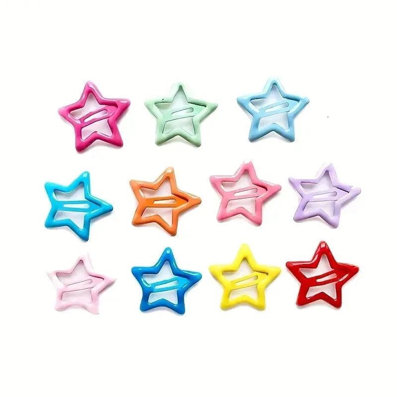 20pcs Colorful Star BB Hair Clips