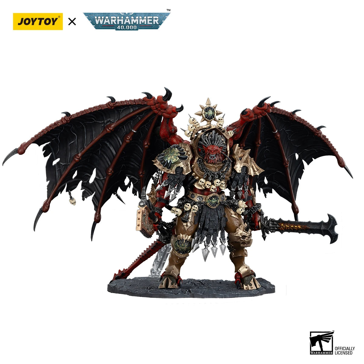 JOYTOY Warhammer 40k 1/18 Action Figures 38cm World Eaters Angron, Daemon Primarch of Khorne