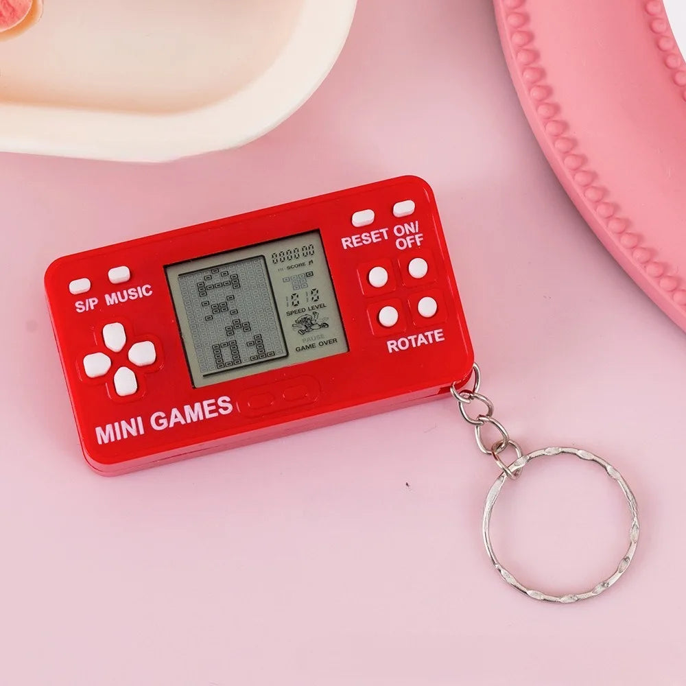 Mini Retro Handheld Game Console Keychain