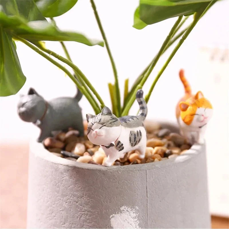Cute Cat Ornaments Set 9pcs