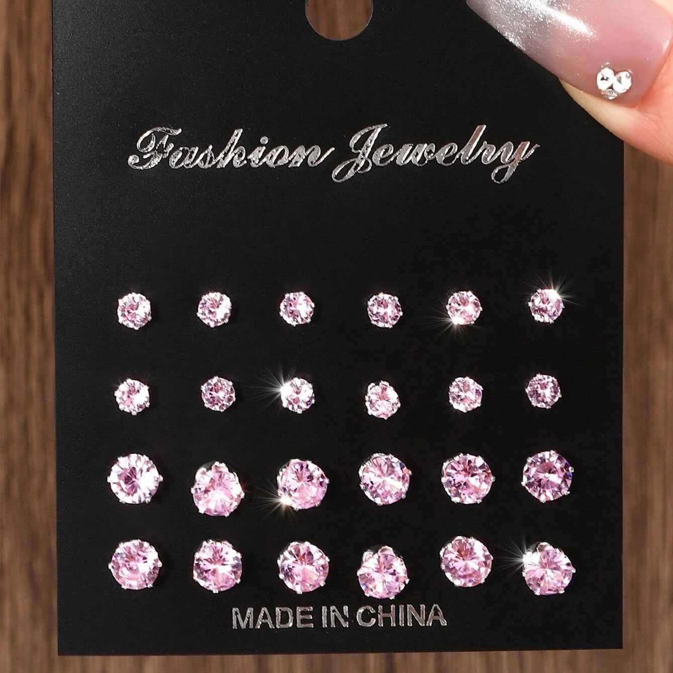 12 Pairs Of Luxurious Zirconia Earrings