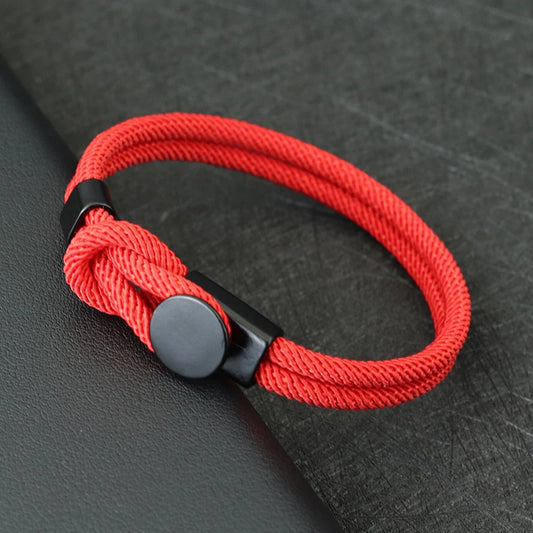 Novel Men Rope Bracelet Double Layer