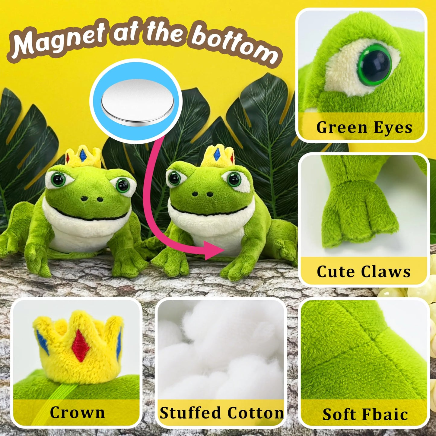 Frog Plush Toy 3.94"