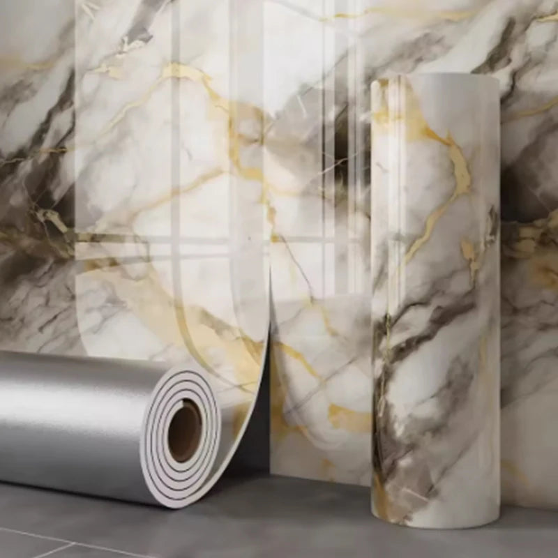 Marble Thick Foam Bedroom Wallpaper
