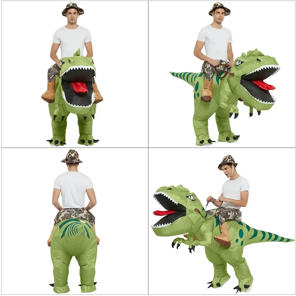 Inflatable Dinosaur Velociraptor Costume
