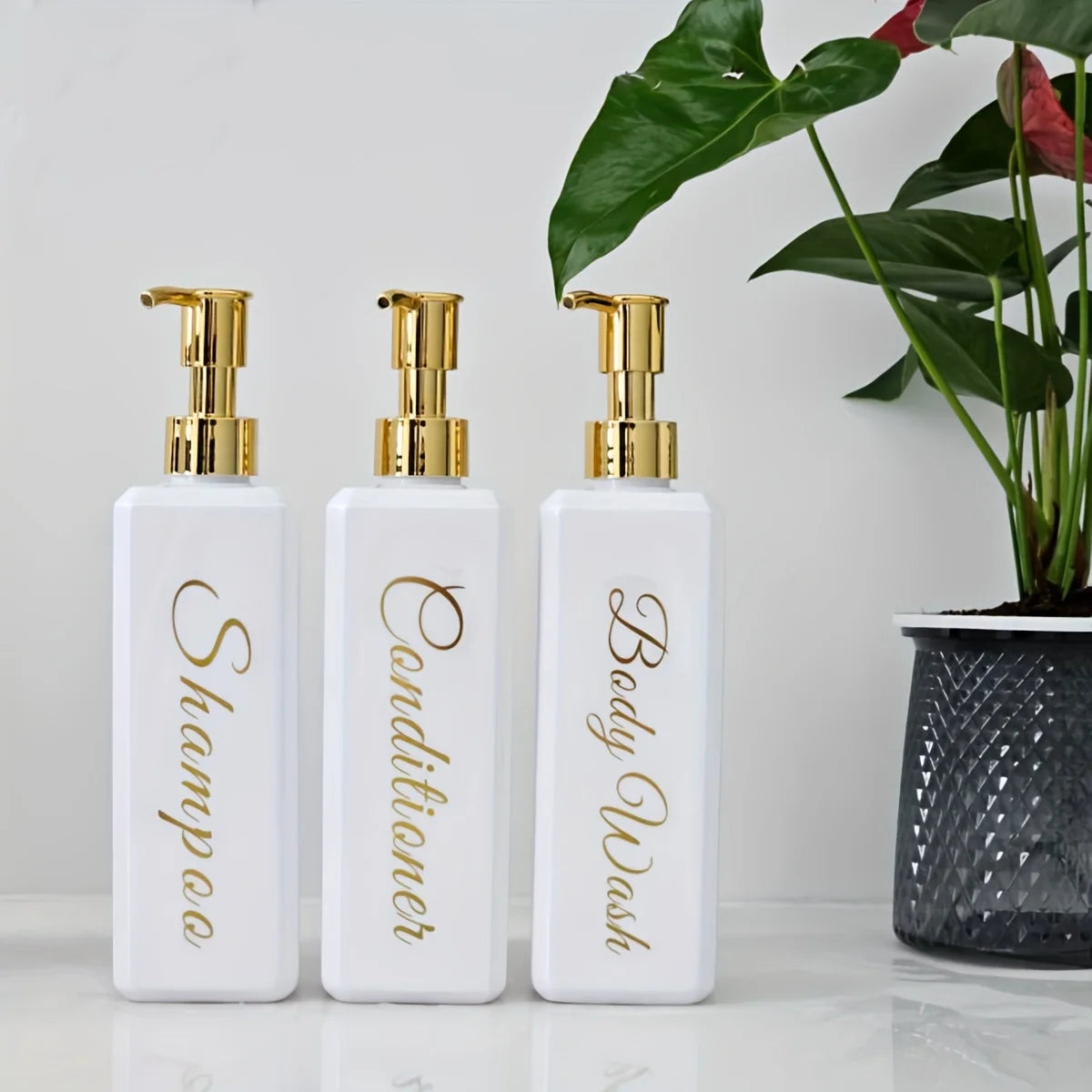 3pcs Refillable Dispenser Bottles with Pump