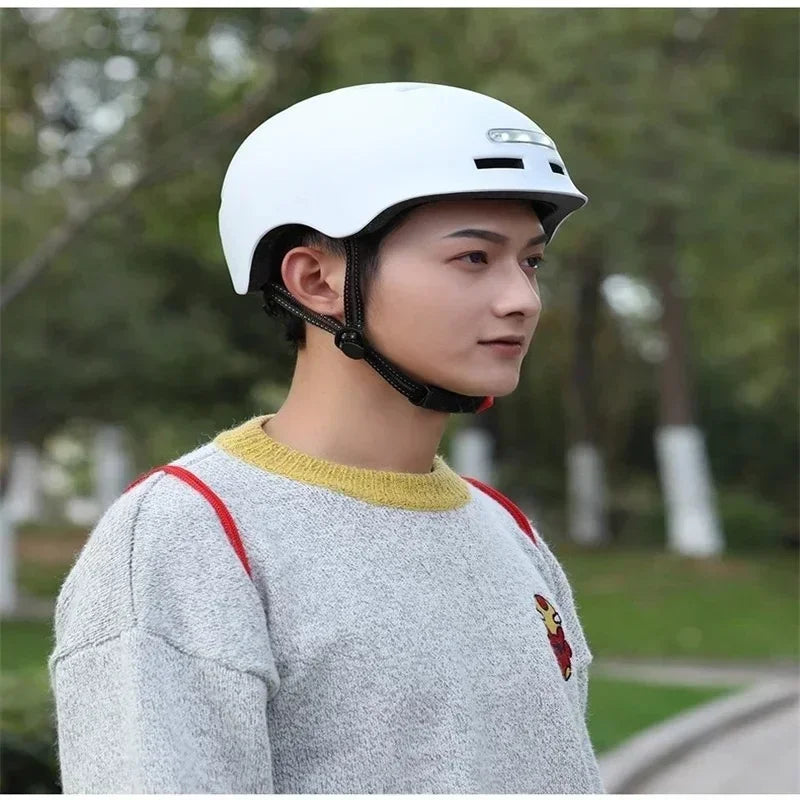 Urban Safety Helmet With Light Integrated