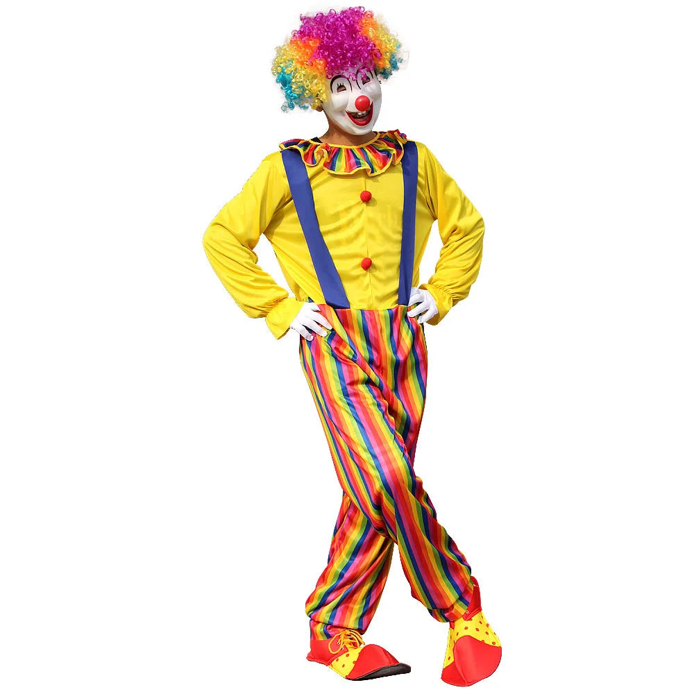 Circus Clown Jumpsuit Carnival Party Cosplay