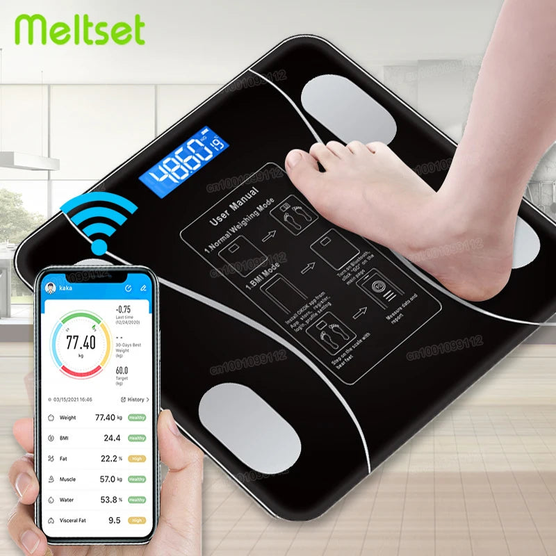 Wireless Digital Smart Body Fat Scale with Smartphone App