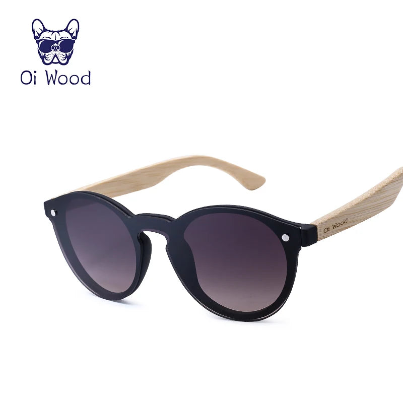 Oi Wood Polarized Bamboo Sunglasses Multi Color Uv Sun Glasses Driving Wind Lenses Trend Ladies Outdoor Personality Sunglasses