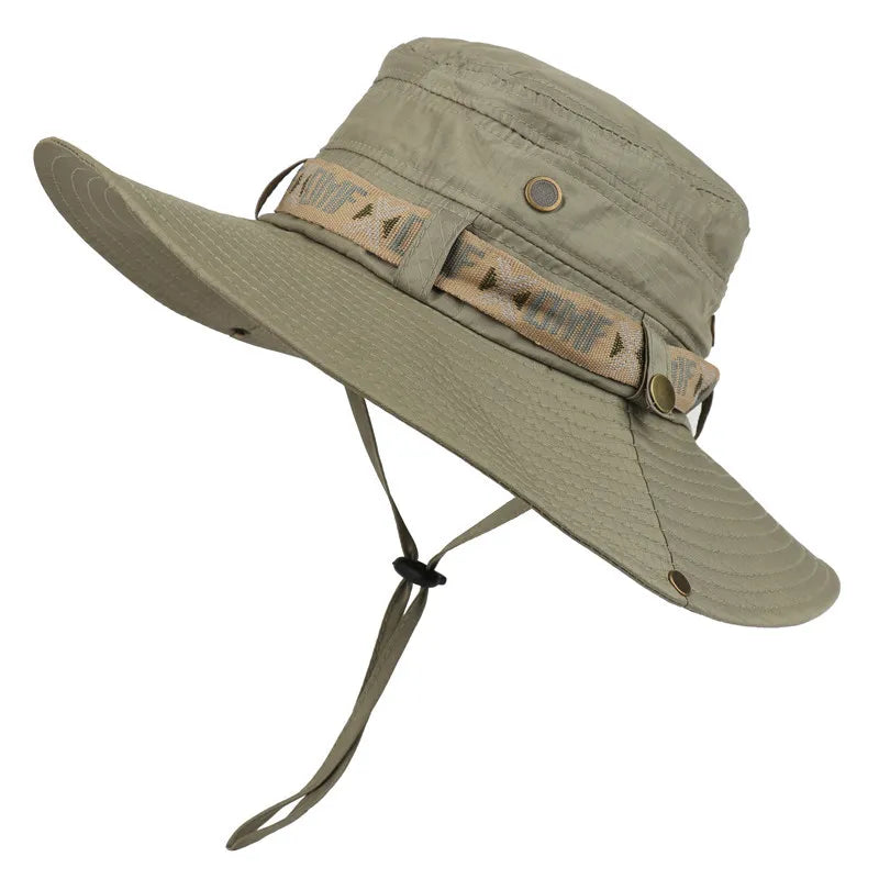 Summer Bucket Hat Outdoor UV Protection Wide Brim