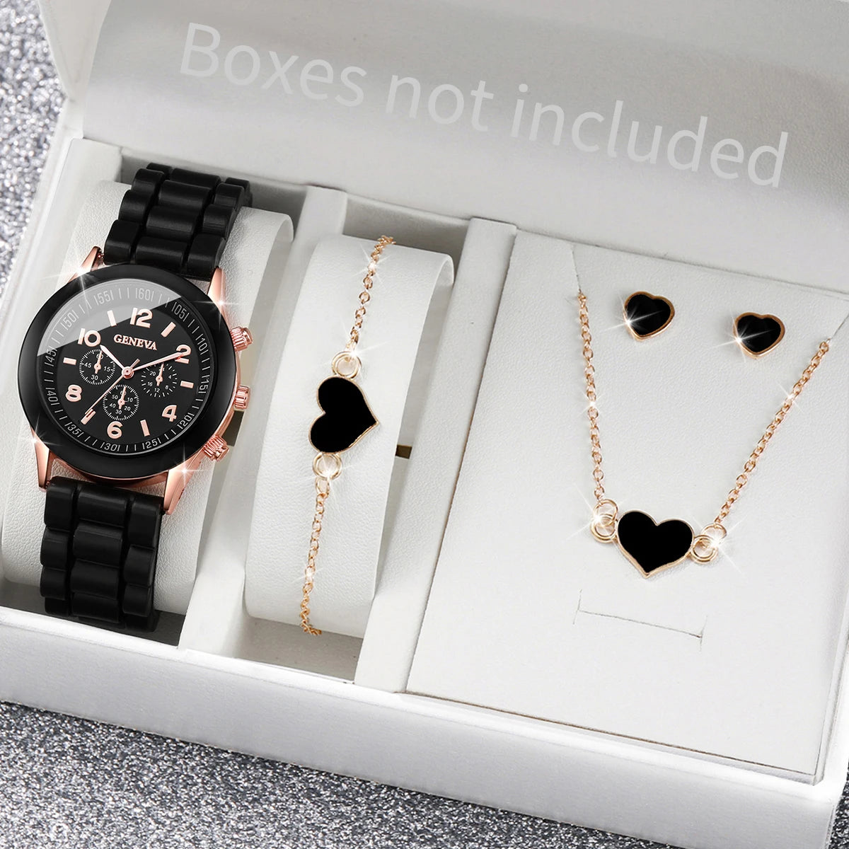 Women Watches Jewelry Set