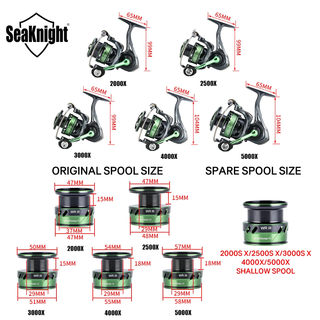 SeaKnight Brand WR III X Series Fishing Reels