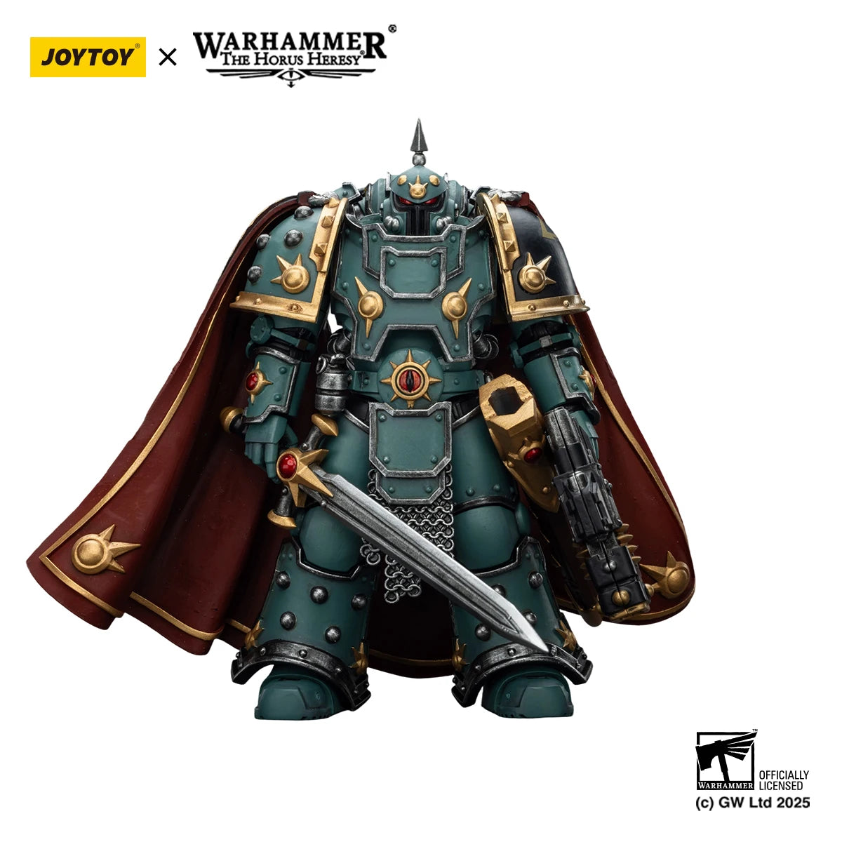 JOYTOY Warhammer The Horus Heresy 1/18 Action Figures Sons of Horus Legion Cataphractii Praetor with Combi-Melta and Power Maul