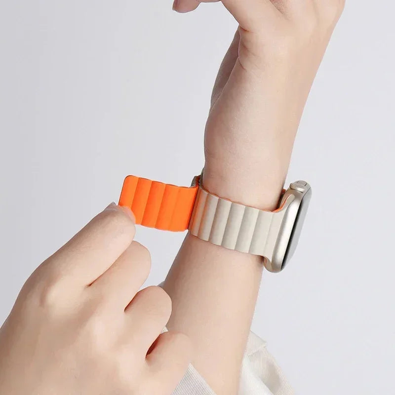 Magnetic Strap For Apple Watch Bands Silicone