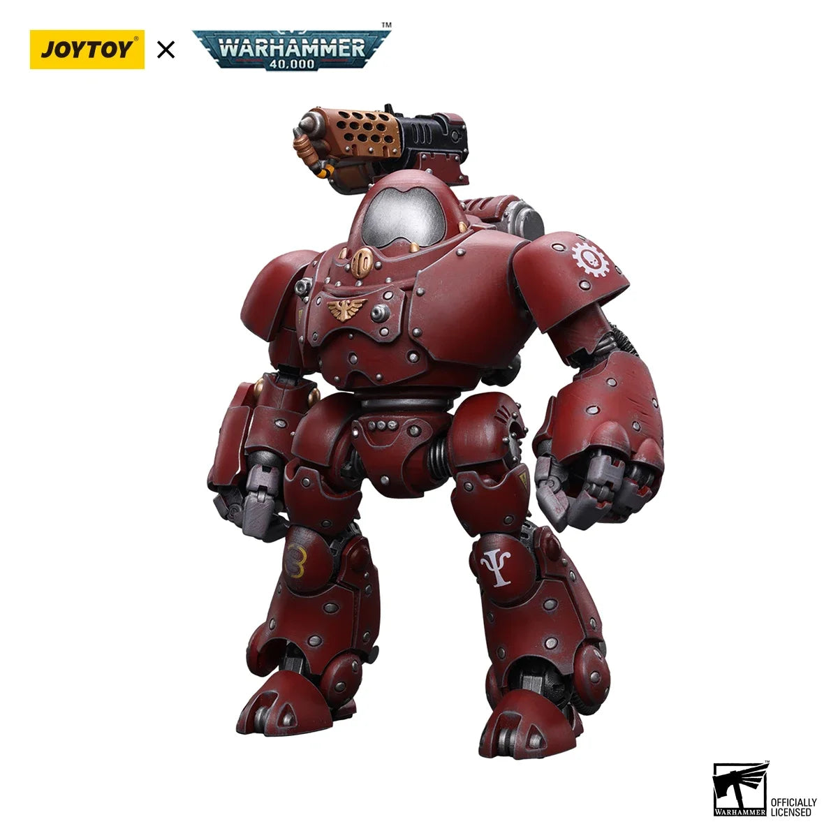 JOYTOY Warhammer 40k 1/18 Action Figures Mecha Anime  Adeptus Mechanicus Kastelan Robot with Incendine Combustor Model Toys