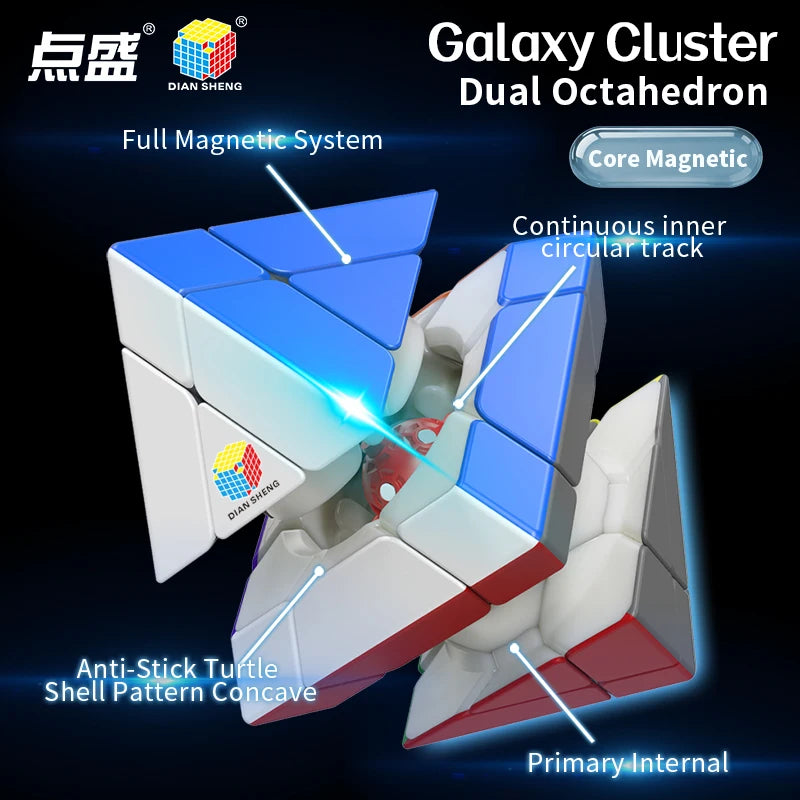 DianSheng Galaxy Cluster Dual Octahedron Ball Core Magic Cube