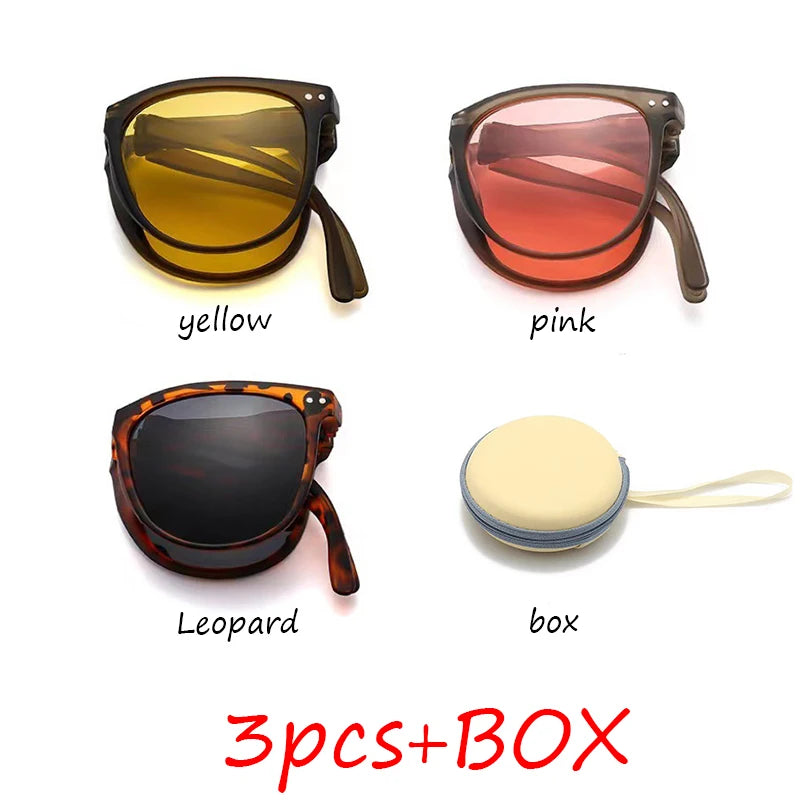 Folding UV sunglasses