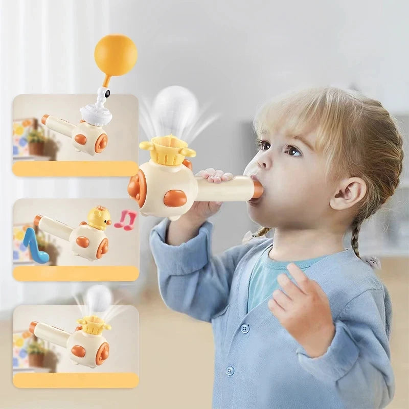 Whistle Ball Blowing Pipe Ball Three in One Sensory