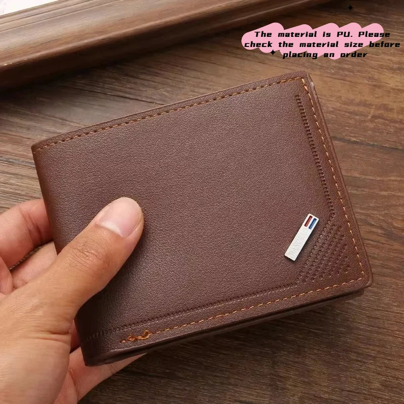 Men's soft PU leather wallet