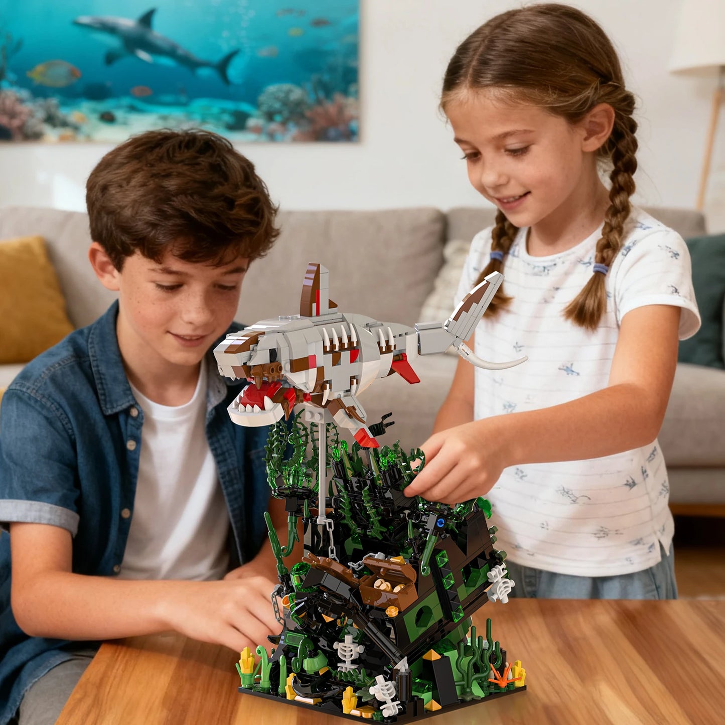 Deathshark's Fortune Building Blocks 1014PCS