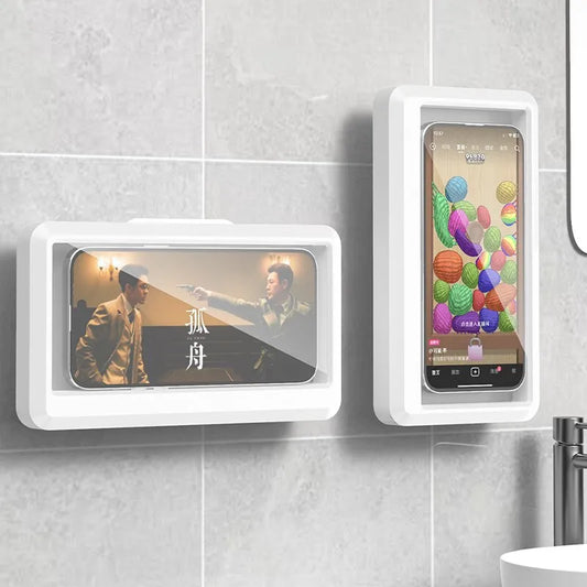 Bathroom Waterproof Phone Holder Self-adhesive