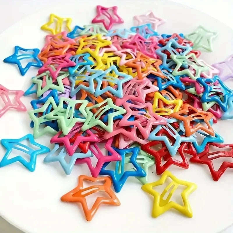 20pcs Colorful Star BB Hair Clips
