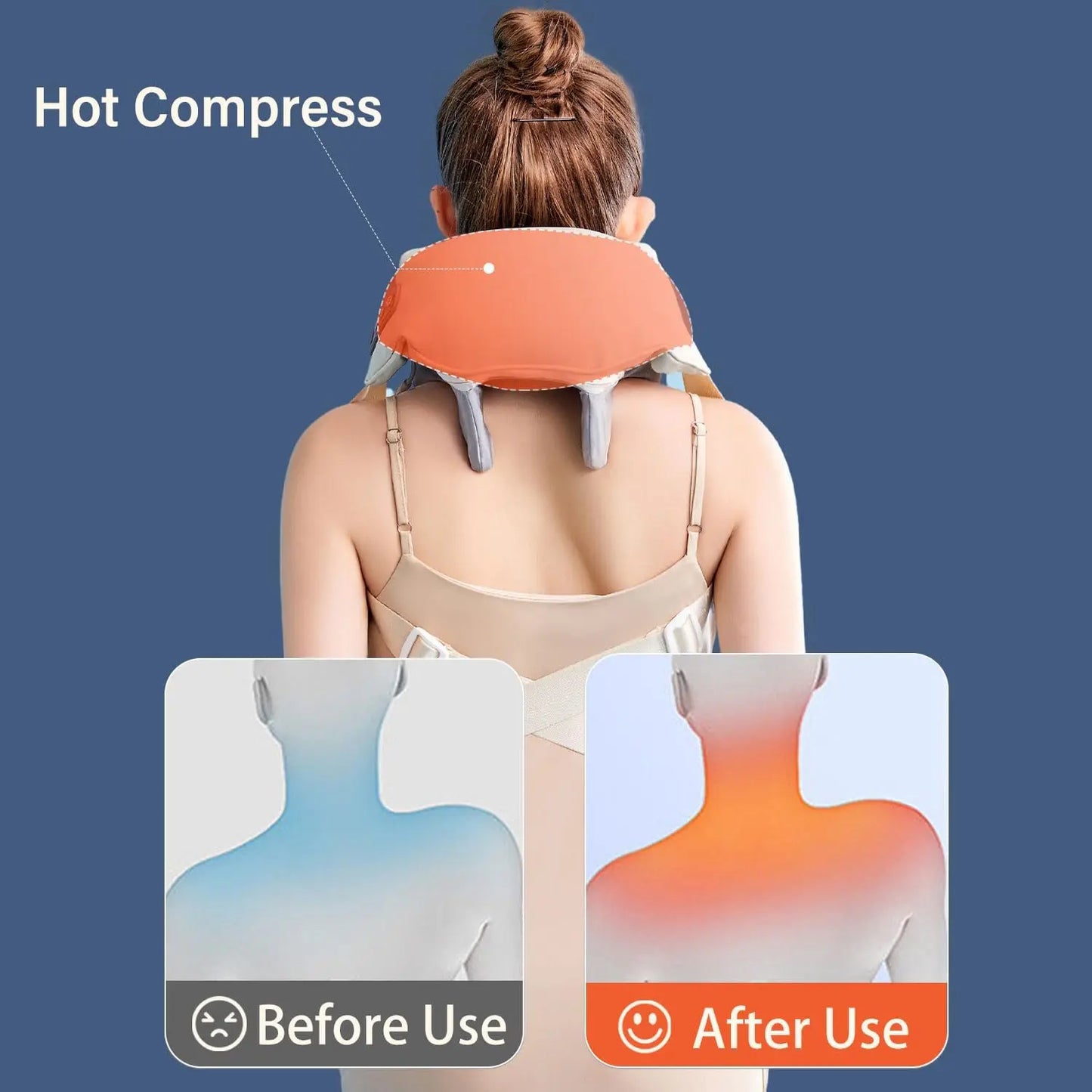 Deep Tissue Shiatsu Neck Back Massagers with Heat