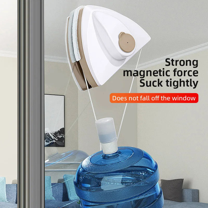 Magnetic Window Cleaner Brush Automatic Water Discharge