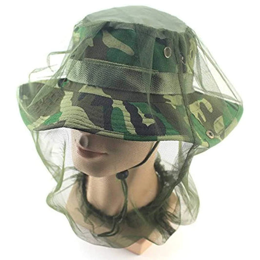 Mosquito Bee Insect Mesh Head Face Protector Net Hat