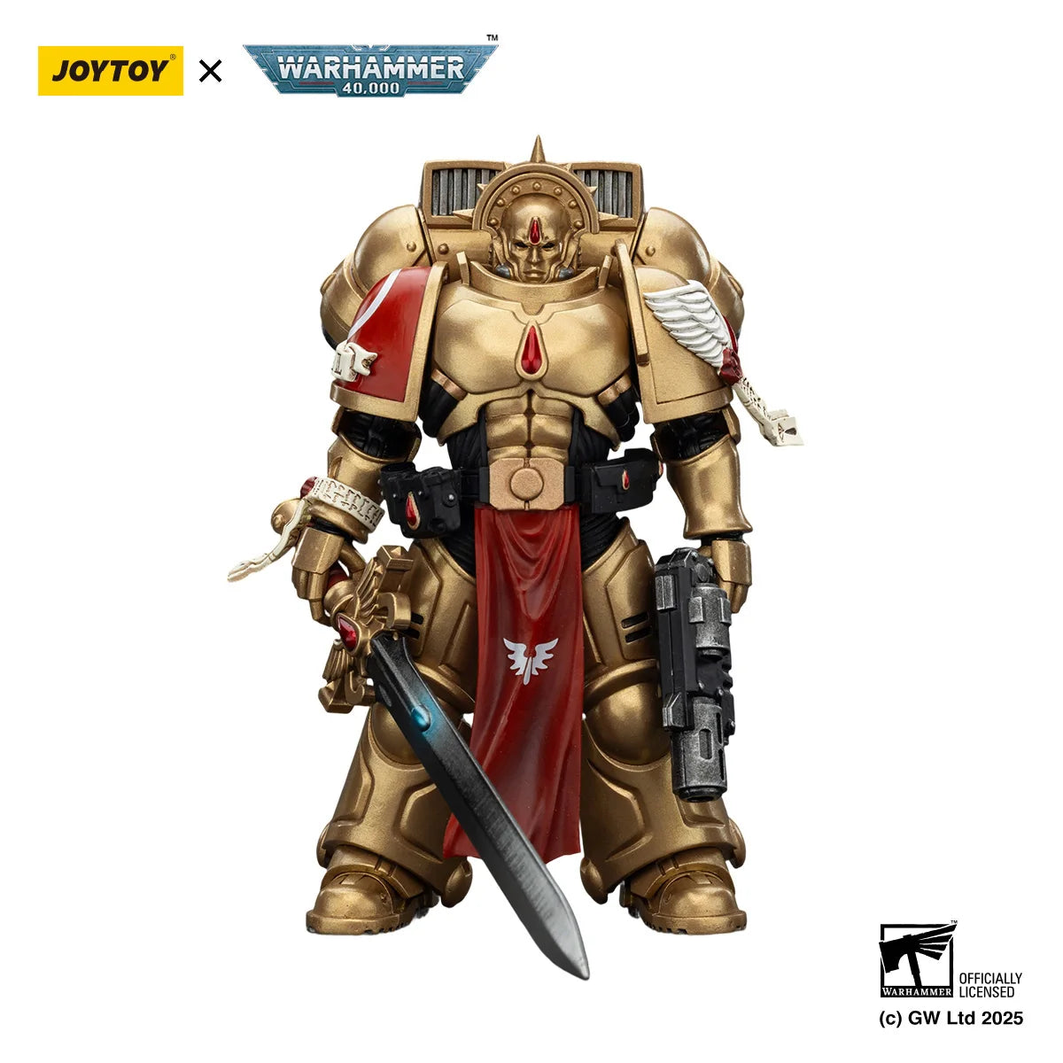 JOYTOY Warhammer 40k 1/18 Action Figures Blood Angels Sanguinary Guard with Inferno Pistol and Encarmine Blade
