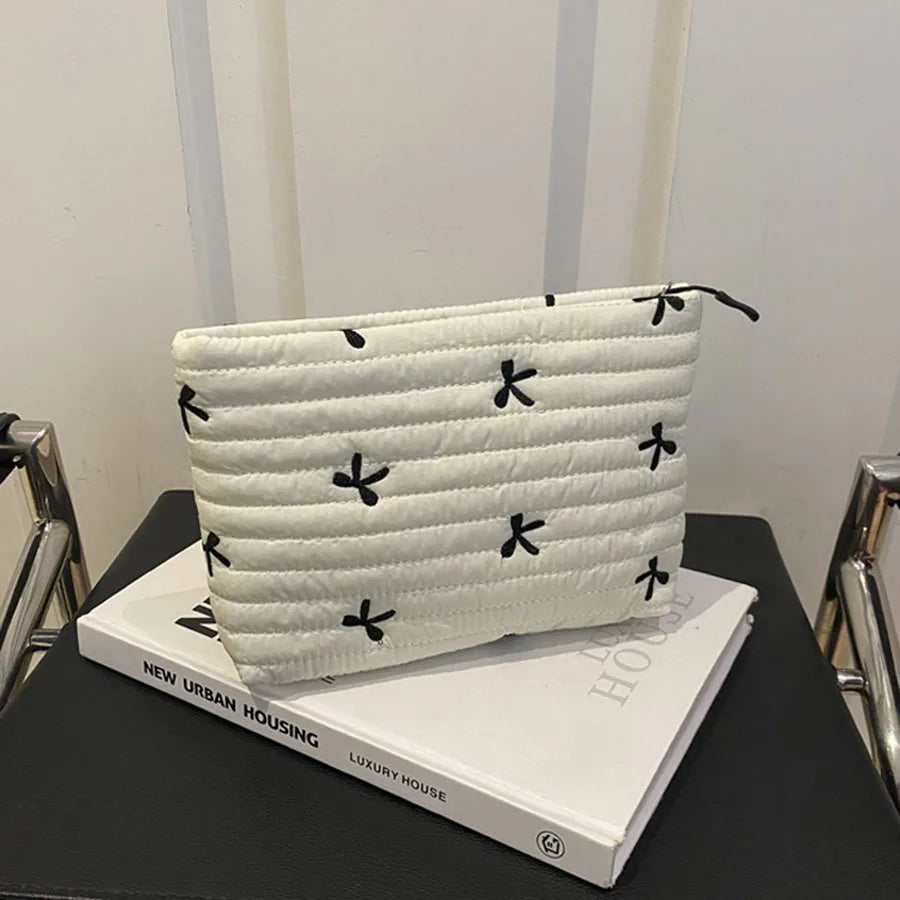 Cute Cosmetic Bag with Zipper Large Capacity