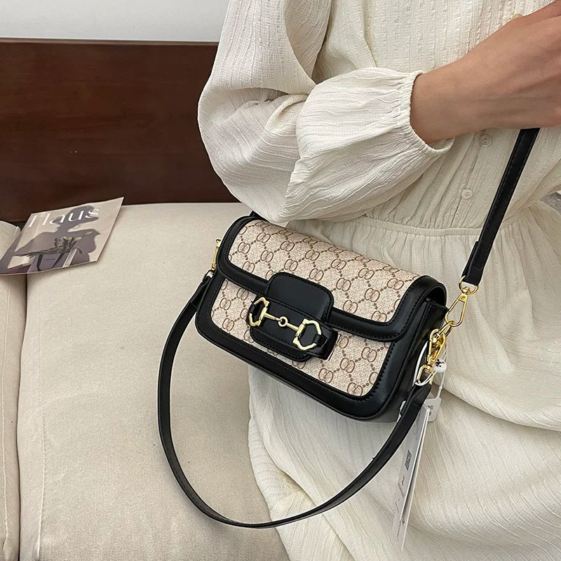 Vintage Horsebit Crossbody Shoulder Bag