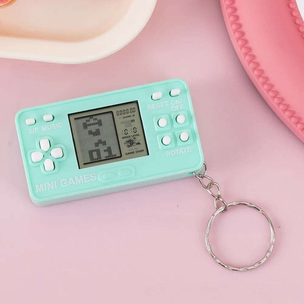 Mini Retro Handheld Game Console Keychain