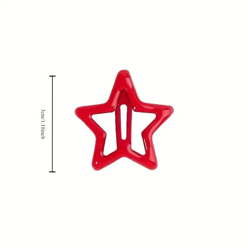 20pcs Colorful Star BB Hair Clips