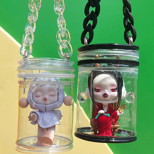 Transparent Cylindrical Storage Bag