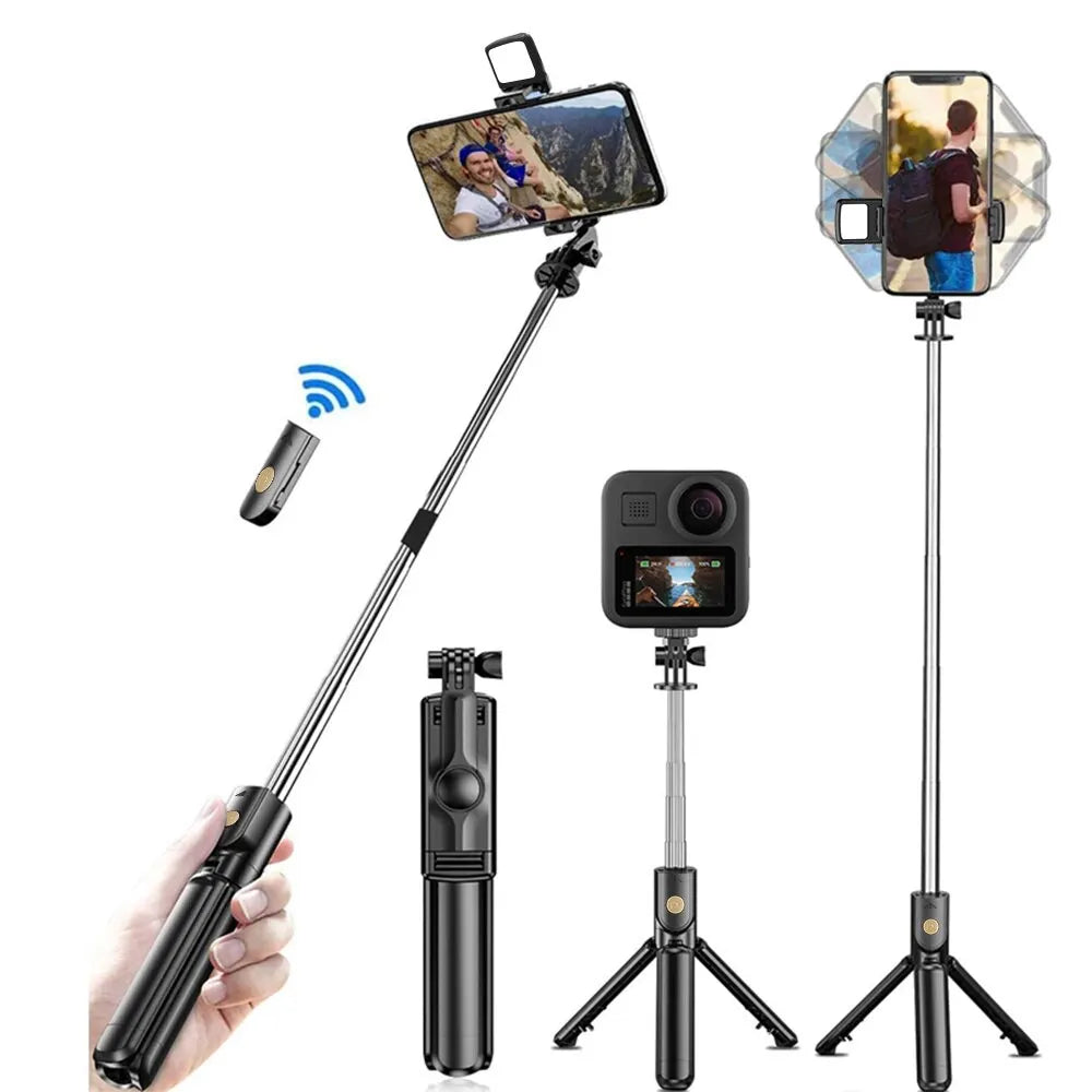 Handheld 360 Degree Flexible Sports Camera Monopod Stand