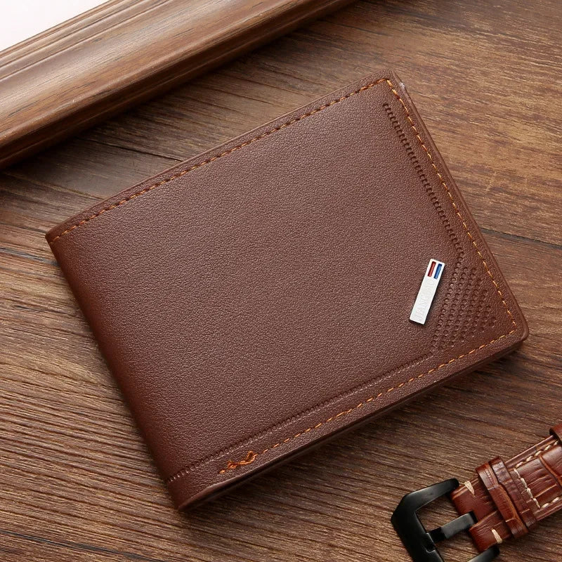 Men's soft PU leather wallet