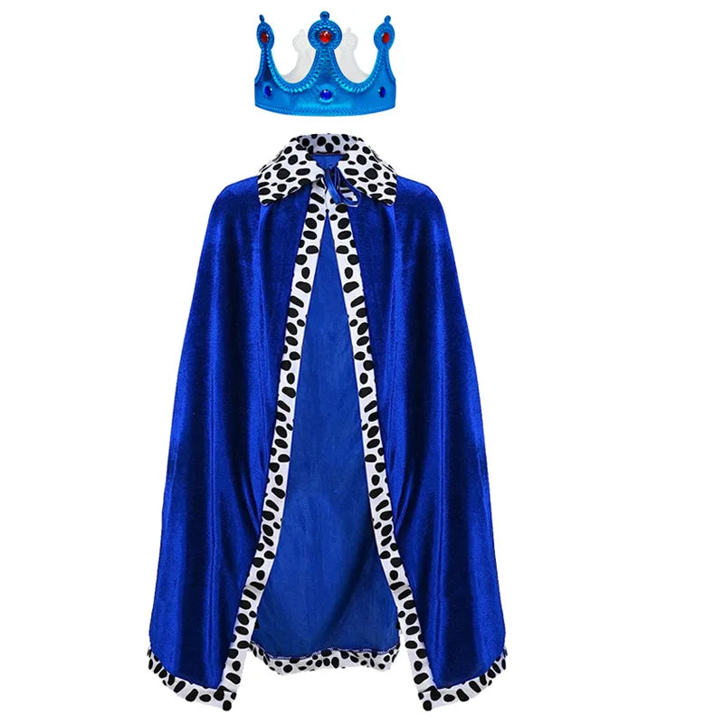 Adult Kids Cape King Prince Cosplay Costume