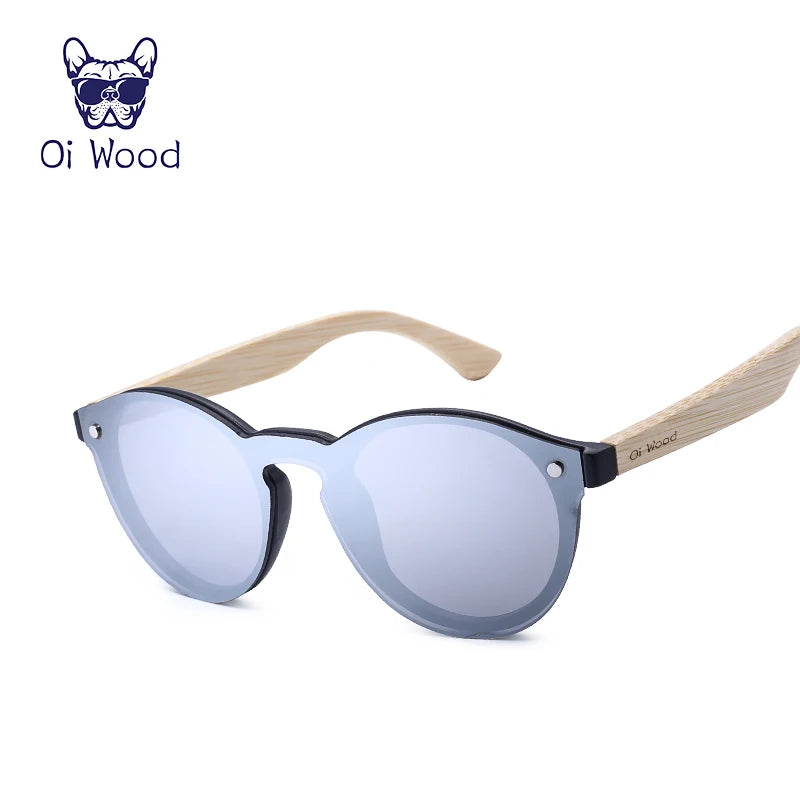 Oi Wood Polarized Bamboo Sunglasses Multi Color Uv Sun Glasses Driving Wind Lenses Trend Ladies Outdoor Personality Sunglasses