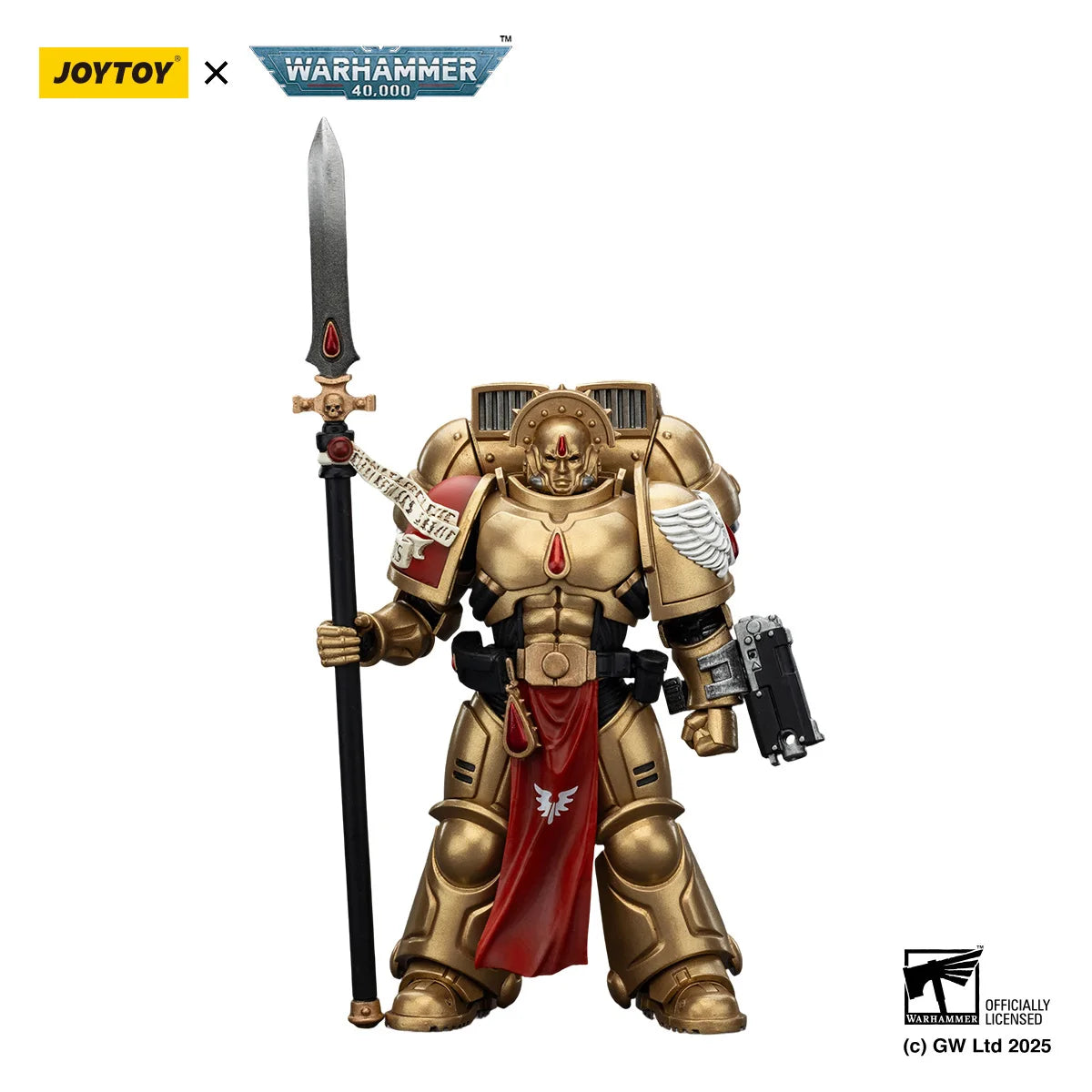 JOYTOY Warhammer 40k 1/18 Action Figures Blood Angels Sanguinary Guard with Inferno Pistol and Encarmine Blade