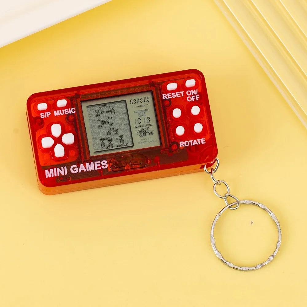 Mini Retro Handheld Game Console Keychain