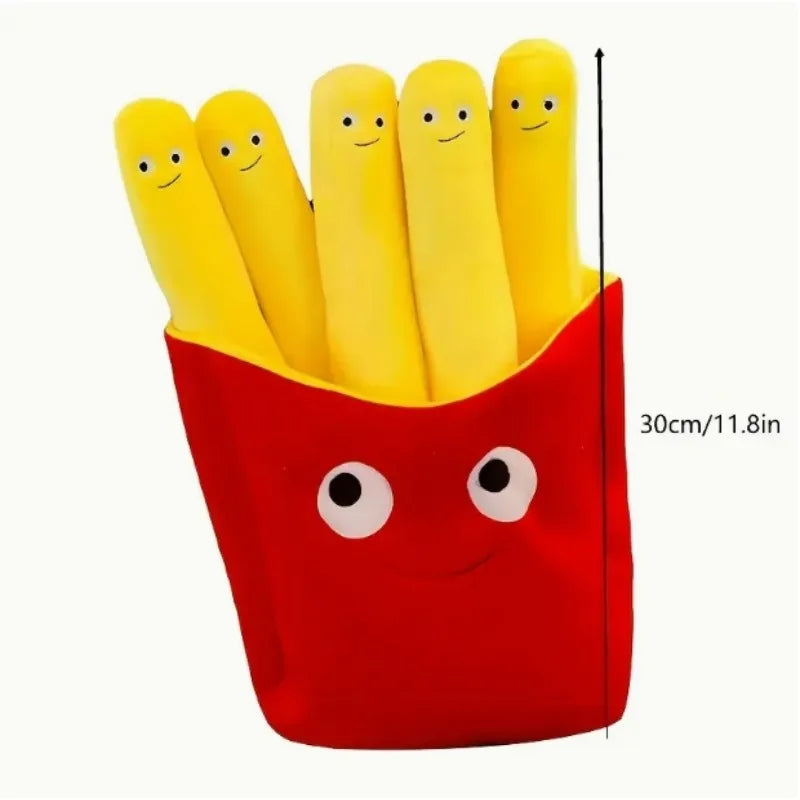 Fries Plush Throw Pillow