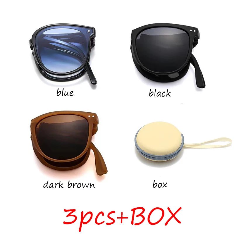 Folding UV sunglasses