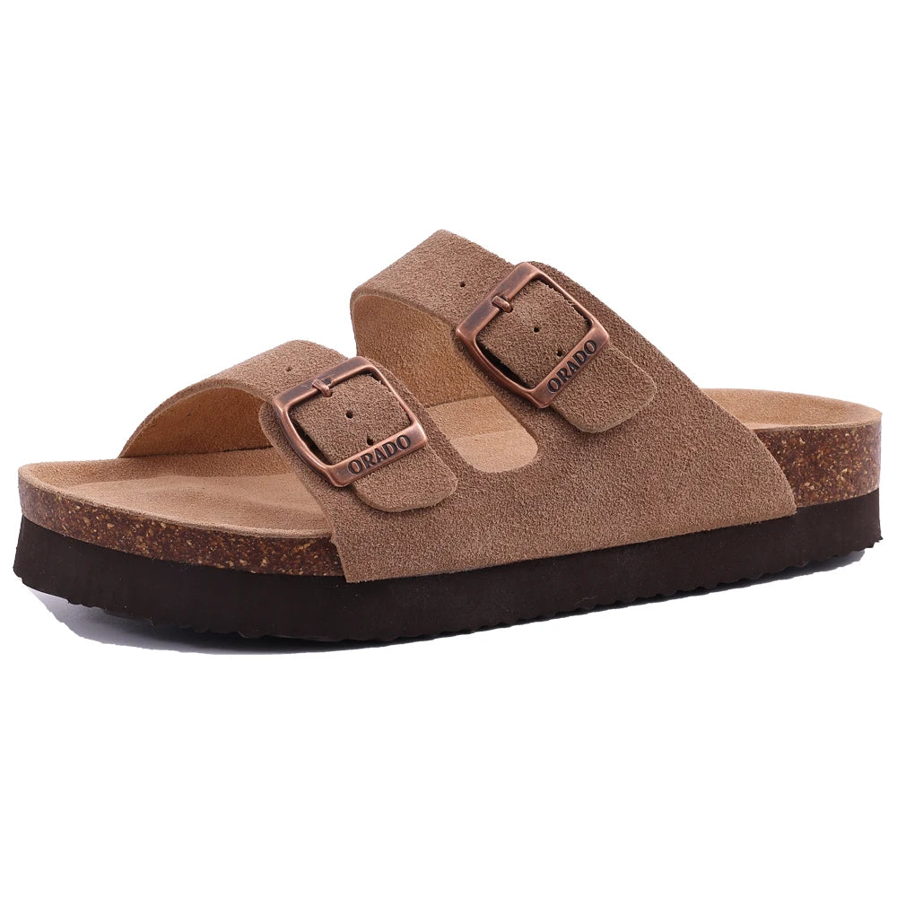 Classic Cork Clogs Suede Sandals With Arch Support